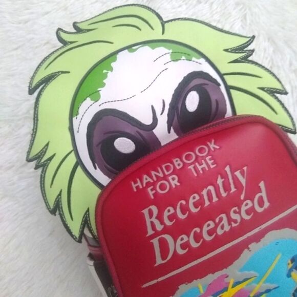 Loungefly Beetlejuice Handbook for the Recently Deceased  Mini Backpack - Picture 3 of 12